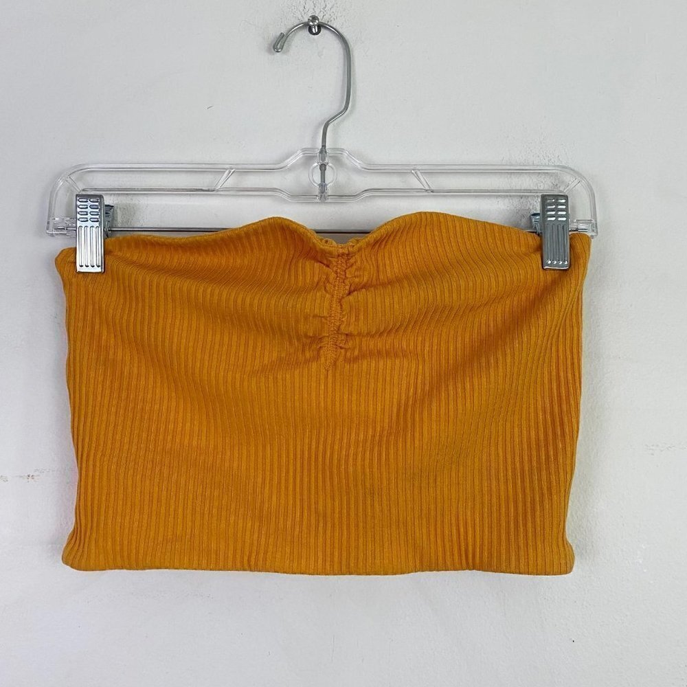 WILFRED ARITZIA mustart yellow ribbed sleeveless top Sz m
